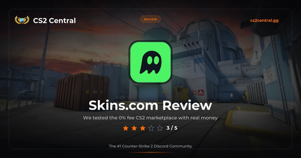 Skins.com CS2 marketplace review hands-on test