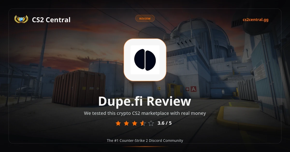 Dupe.fi CS2 marketplace review, tested hands-on for fees, crypto wallet, buying, selling and safety