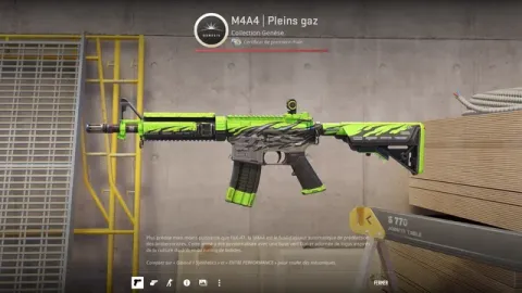 M4A4 Pleins Gaz skin